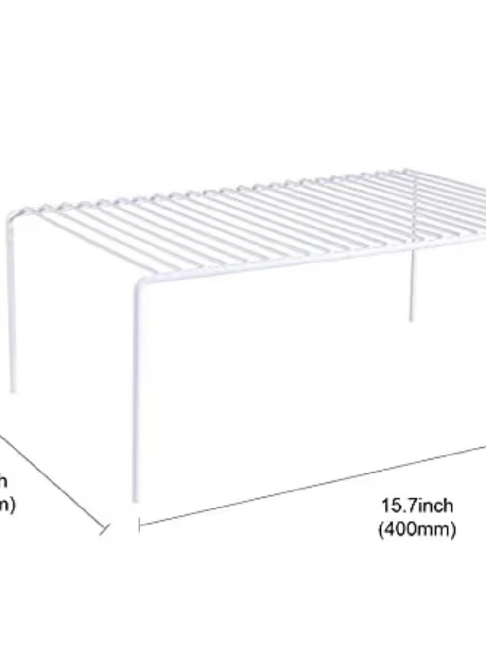 White Wire Shelf Rack - Kitchen Organizer